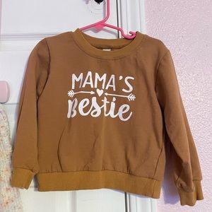 Girl’s “mama’s bestie” sweatshirt